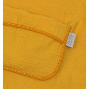 Prosop Din Bumbac Muselina Cu Gluga Si Buzunar Pentru Bebelusi Si Copii, Poncho, Galben, 60x65 Cm Pjb83891