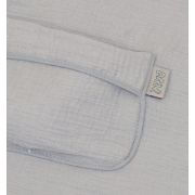 Prosop Din Bumbac Muselina Cu Gluga Si Buzunar Pentru Bebelusi Si Copii, Poncho, Gri, 60x65 Cm Pjb83892