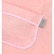 Prosop Din Bumbac Muselina Cu Gluga Si Buzunar Pentru Bebelusi Si Copii, Poncho, Rose, 60x65 Cm Pjb83890