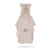 Prosop Din Fibra De Bambus Cu Gluga Si Buzunar Pentru Bebelusi Si Copii, Poncho Teddy, Beige, 73x58 Cm Pjbc585-87