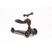 Trotineta Copii Cu Sezut, Suport Jucarie, Transformabila 2in1, Highwaykick 1 Lifestyle Black Gold Limited, 1-5 Ani, Pana La 50 Kg, Scoot  Ride Pjb96530