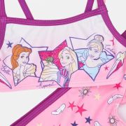 Costum baie fetite 2 piese Dinsey Princess SunCity ET1919 BBJET1919_Roz Deschis_5 ani (110 cm)