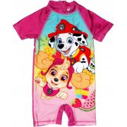 Costum de baie UV cu maneci scurte si fermoar Paw Patrol Girl EPLUSM EPMPAW52442225 BBJEPMPAW52442225_Roz_110/116