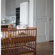 Patut Cu Sertar Independent Din Lemn Pentru Bebe, Inaltime Saltea Reglabila, Boho Vintage 120a 60 Cm Pjbboho_vintage