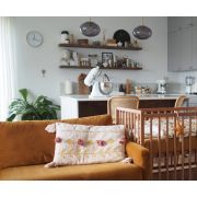 Patut Cu Sertar Independent Din Lemn Pentru Bebe, Inaltime Saltea Reglabila, Boho Vintage 120a 60 Cm Pjbboho_vintage