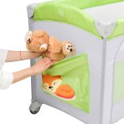 Patut pliant 2 nivele Juju Sleepy Baby, Freddie Fox JUJJU7980-Freddie-Fox