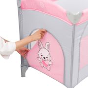 Patut pliant 2 nivele Juju Sleepy Baby, Hunny Bunny JUJJU7970-Hunny-Bunny