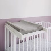 Masa De Infasat Din Lemn, Atasabila La Patut Bebe 120x60 Si 140x70 Cm, Alb, 86 X 51 X 7 Cm, Inclus Saltea Din Spuma, Husa Detasabila Bumbac, Woodies, 40 X 70 Cm Pjbctc_alb+311180