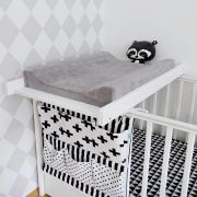 Masa De Infasat Din Lemn, Atasabila La Patut Bebe 120x60 Si 140x70 Cm, Alb, 86 X 51 X 7 Cm, Inclus Saltea Din Spuma, Husa Detasabila Bumbac, Woodies, 40 X 70 Cm Pjbctc_alb+311180