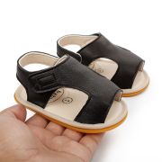 Sandalute negre cu arici pentru baietei MBd9642-2-SA6