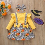 Sarafan cu bluzita pentru fetite - yellow pumpkins (marime disponibila: 12-18 luni (marimea 21 incaltaminte)) mdwl007-1-de2.12-18 luni (marimea 21 incaltaminte)