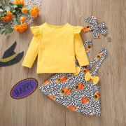 Sarafan cu bluzita pentru fetite - yellow pumpkins (marime disponibila: 12-18 luni (marimea 21 incaltaminte)) mdwl007-1-de2.12-18 luni (marimea 21 incaltaminte)