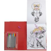 Carte de colorat adulti 33x22x3 cm, 48 desene si 8 carioci colorate incluse Grafix GR150032 BBJGR150032_Design 2
