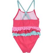 Costum baie cu volanase Minnie Mouse SunCity UE0019 BBJUE0019_Roz_12 luni (74 cm)