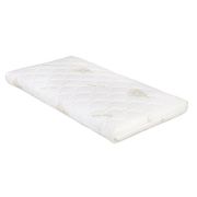 Saltea ortopedica pentru patut YappyMemory II din sisal, cocos si spuma de memorie, Cu husa cu Aloe vera, YappyKids, 120x60x9 cm, Alb BYNYappyMemory_II_120x60
