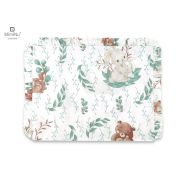 MimiNu - Perna clasica de dormit, Cu volanas, Cu husa detasabila cu fermoar, Din bumbac, Pentru patut, carucior, balansoar, 30x40 cm, Lulu Natural BYN6426972011839