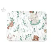 MimiNu - Perna clasica de dormit, Cu volanas, Cu husa detasabila cu fermoar, Din bumbac, Pentru patut, carucior, balansoar, 30x40 cm, Lulu Natural BYN6426972011839