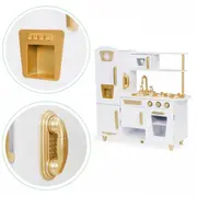 Bucatarie mare din lemn pentru copii cu accesorii ecotoys 7267 edeedi7267