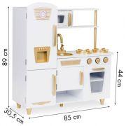 Bucatarie mare din lemn pentru copii cu accesorii ecotoys 7267 edeedi7267