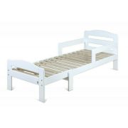 Pachet Patut extensibil YappyGrow din lemn de mesteacan si Comoda de infasat YappyClassic din lemn, Alb BYNYappyGrow+DresserEtude_white