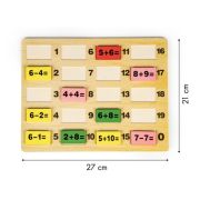 Piese tip domino cu calcule matematice si tabla ecotoys mb386 edeedimb386
