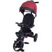 Tricicleta pliabila pentru copii Impera rosu, scaun rotativ, copertina de soare, maner pentru parinti Kidscare SUPKCT_IMPERA_rosu