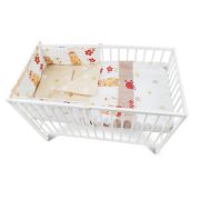 Lenjerie MyKids Teddy Gradina Maro 4 Piese 120x60 00004195