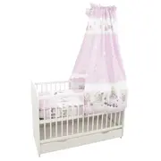 Lenjerie MyKids Teddy Toys Roz M1 5+1 Piese M2 140x70 cm 00070356