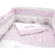 Lenjerie MyKids Teddy Toys Roz M2 5 piese 120x60 cm 00070353