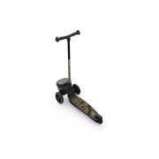 Pachet: Trotineta Copii Pliabila Cu Roti Luminoase, Suport Jucarie, Highwaykick 2 Black Gold Limited, 2 Ani +, Pana La 50 Kg, Scoot  Ride Si Casca S-m, 51-55 Cm, 3 Ani+ Pjb96529+96442