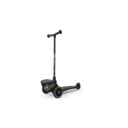 Pachet: Trotineta Copii Pliabila Cu Roti Luminoase, Suport Jucarie, Highwaykick 2 Black Gold Limited, 2 Ani +, Pana La 50 Kg, Scoot  Ride Si Casca S-m, 51-55 Cm, 3 Ani+ Pjb96529+96442