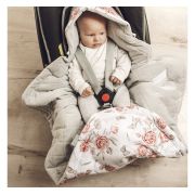 Paturica Universala Pentru Scoica Auto Bumbac   Catifea ,   Happy Bear Cappucino Pjb486497