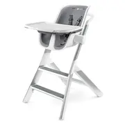 Scaun de masa 4moms White-Grey+Set Farfurii si tacamuri 00070536