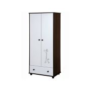 Dulap Camera copii Bebelusi 2 Usi Klups Safari Giraffe Wenge 00001327
