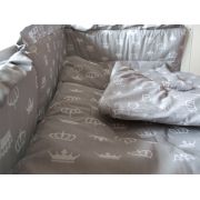 Lenjerie MyKids Coronite Gri 4 Piese 120x60 00008098