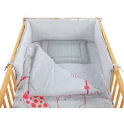 Lenjerie MyKids My Zoo Rosu 4+1 Piese 120x60 cm 00006646