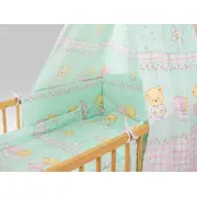 Lenjerie MyKids TEDDY STELUTE Turquoise M1 5 Piese 120x60 cm 00005321