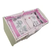 Lenjerie MyKids Teddy Hug Roz M2 4+1 Piese 120x60 00009831