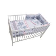 Lenjerie MyKids Teddy Hug Gri M1 4 Piese 120x60 00008822