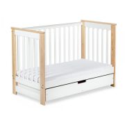 Patut lemn Cu Sertar Klups Iwo Alb-Natur 00008478