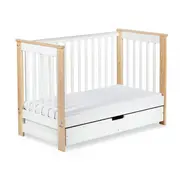 Patut lemn Cu Sertar Klups Iwo Alb-Natur 00008478