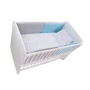 Lenjerie MyKids Colorful Stars Blue 9 Piese 120x60 cm 00071339