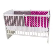 Lenjerie MyKids Colorful Stars Pink 9 Piese 120x60 cm 00071318