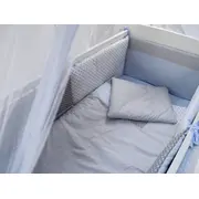 Lenjerie MyKids Dots Blue-Grey 11 Piese 120x60 cm 00071182