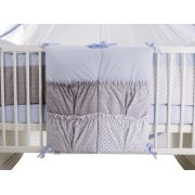 Lenjerie MyKids Dots Blue-Grey 11 Piese 120x60 cm 00071182