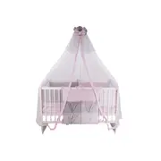 Lenjerie MyKids Dots Pink-Grey 11 Piese 120x60 cm 00071183