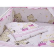 Lenjerie MyKids Teddy Play Pink M1 4+1 Piese 140x70 00070327