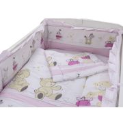 Lenjerie MyKids Teddy Play Pink M2 4 Piese 140x70 00070326