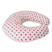 Perna De Alaptare Mica MyKids Stelute White Gray Pink 00080635