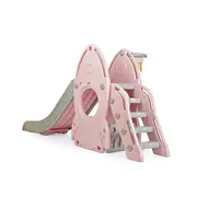 Tobogan MyKids cu cos de baschet Racheta Pink 00080560